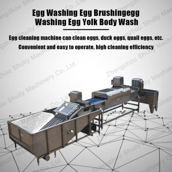 Dirty Egg Washing Drying Sterilizing Line